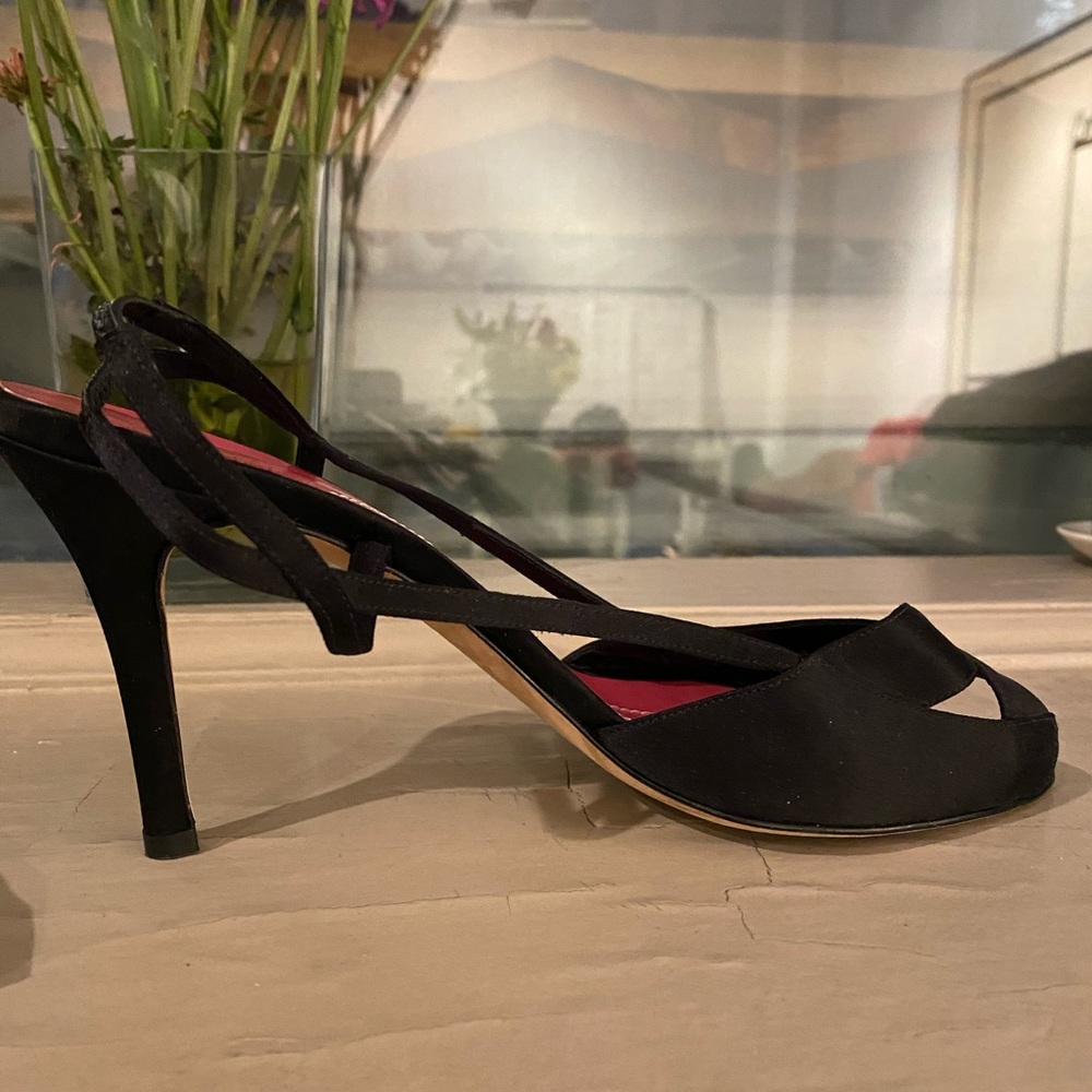 Kate Spade dressy strappy black heels